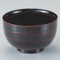 丼碗 4.5寸来幸丼一筆曙 漆器