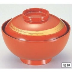 煮物椀 4.5寸仙才雑煮椀朱内朱一筆 漆器