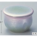 飯碗 花紋飯器ピンク緑パール内黒塗 漆器