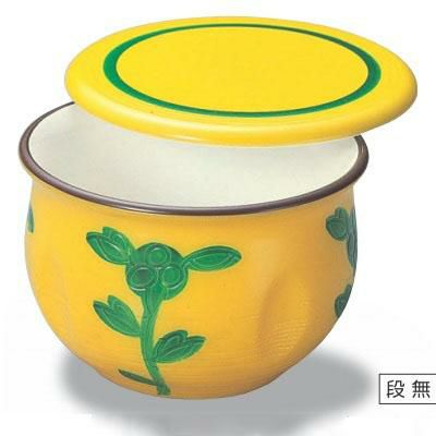 飯碗 花紋飯器黄グリーン花内白 漆器