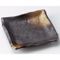 金茶吹き匠１９ｃｍ角皿