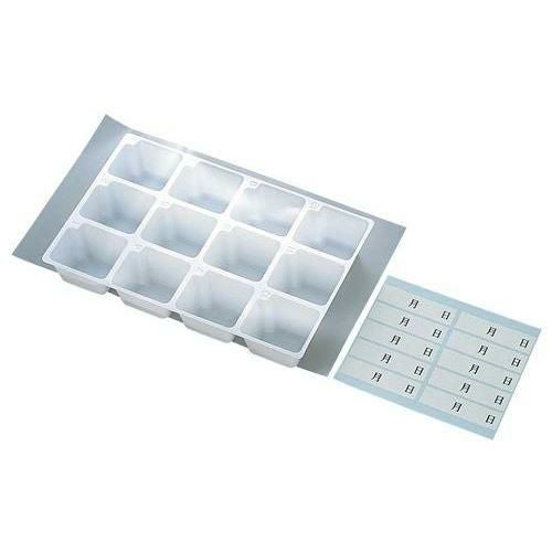 PS製 使い捨て 検食容器トレーセット 12穴(100枚入)