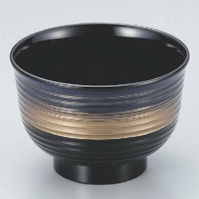 汁椀 3.3寸美里荒筋汁椀紫金かすみ 漆器