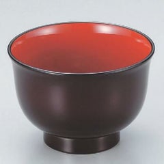 汁椀 3.3寸美里汁椀溜内朱 漆器