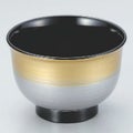 汁椀 3.3寸美里汁椀金銀光彩 漆器