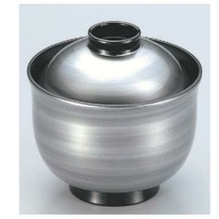 小吸椀 3寸リリー椀銀渦刷毛目 漆器