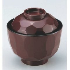 小吸椀 真3.2寸亀甲小吸椀吟朱 漆器