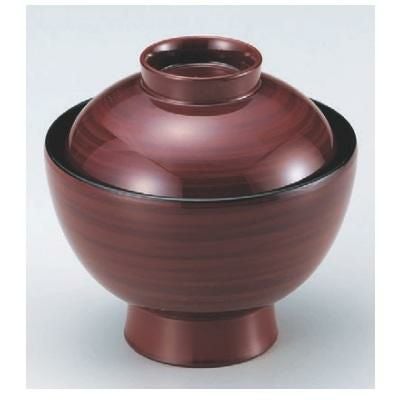 小吸椀 小丸椀朱木目 漆器