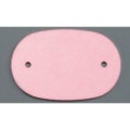 アルマイト ネームプレート小判型(10枚入)378-B レッド