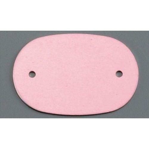 アルマイト ネームプレート小判型(10枚入)378-B レッド