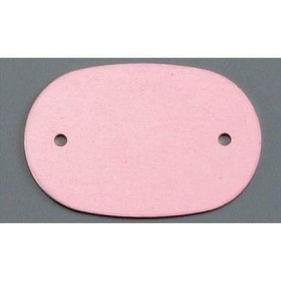 アルマイト ネームプレート小判型(10枚入)378-B レッド