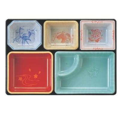 弁当箱 尺0寸長手A-1光彩仕切 FR塗