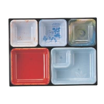 弁当箱 9寸長手A-2光彩仕切 FR塗