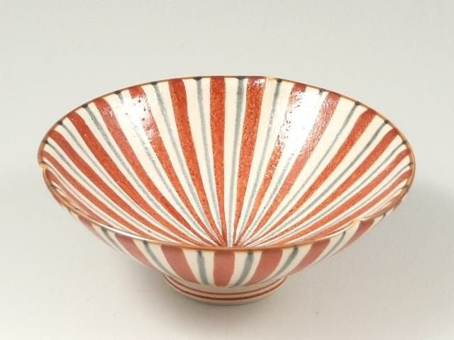 錦内外朱十草柚子白反型 小丼