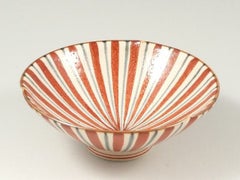 錦内外朱十草柚子白反型 小丼