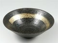 黒吹陶金彩 預け鉢