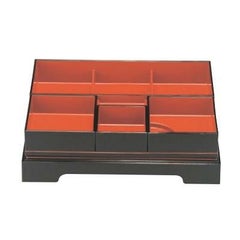 松花堂 尺2寸吹寄御膳松花堂黒布目天朱全セット