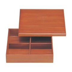 松花堂 8.5寸千筋松花堂春慶十字仕切付