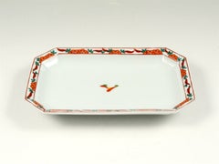 錦万歴八角 銘々皿