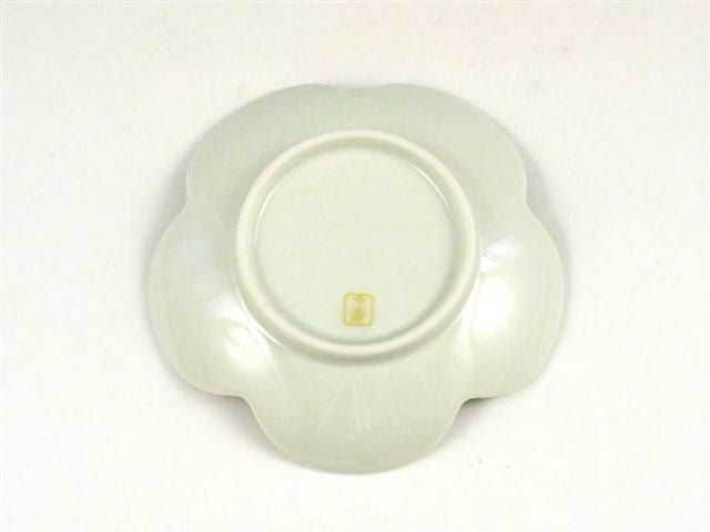 錦捻金梅型 小皿