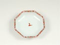 錦万歴八角 小皿