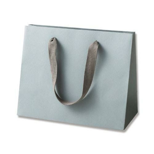 HEIKO 紙袋 カラーハンドルバッグ LW グレー/5枚入