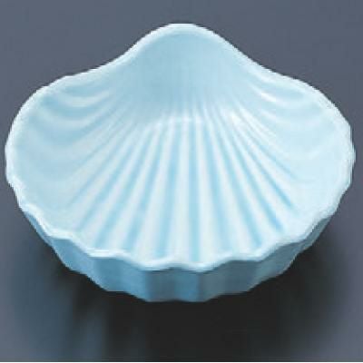 松花堂 貝型鉢青磁