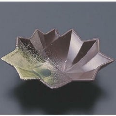 松花堂 重ね紅葉皿岩織部