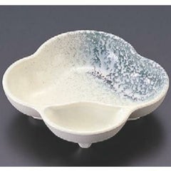 松花堂 タレ付梅型鉢志野