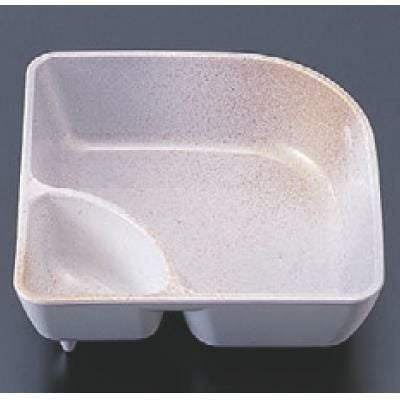 松花堂 扇型タレ付鉢金銀パール