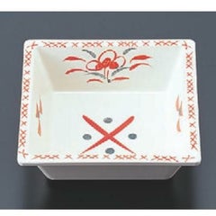 松花堂 D.X角鉢赤絵