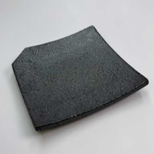 【飲食店定番】いぶし黒 隅切6寸角皿 14.8×14.8×3cm