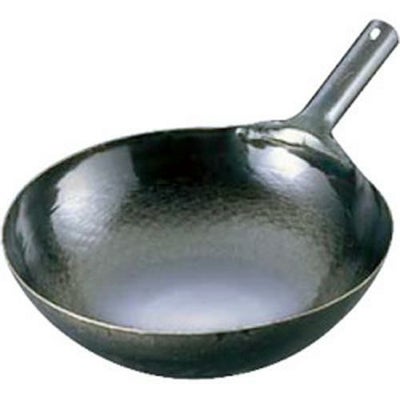 山田 鉄 打出片手中華鍋(板厚1.6mm) 42cm