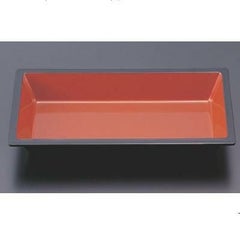 松花堂 長角鉢朱天黒