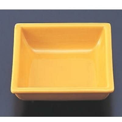 松花堂 3寸角鉢黄