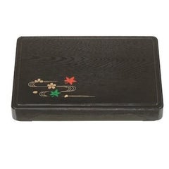 弁当箱 新尺5寸箱膳黒木目春秋(D.X仕切付)
