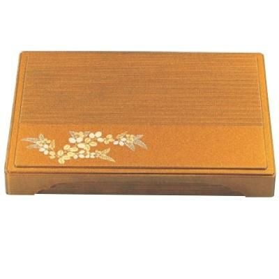 弁当箱 尺5寸千筋箱膳梨地萩(D.X仕切付)