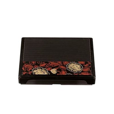 弁当箱 尺1寸千筋箱膳合作牡丹(仕切付)