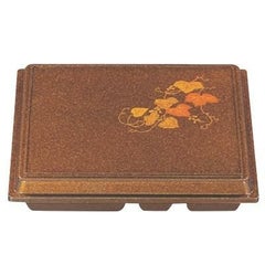 弁当箱 尺2寸宝生弁当梨地ツタ内黒