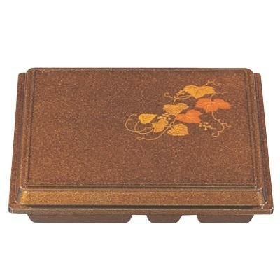 弁当箱 尺2寸宝生弁当梨地ツタ内黒