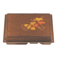 弁当箱 尺0寸宝生弁当梨地ツタ内黒