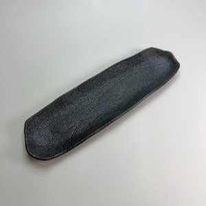 【飲食店定番】銀鱗 櫛目変型長盛皿 34×10×2.2cm