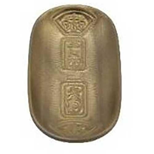 【飲食店定番】開運小判皿 黄金M 13×7.3×h1.5cm