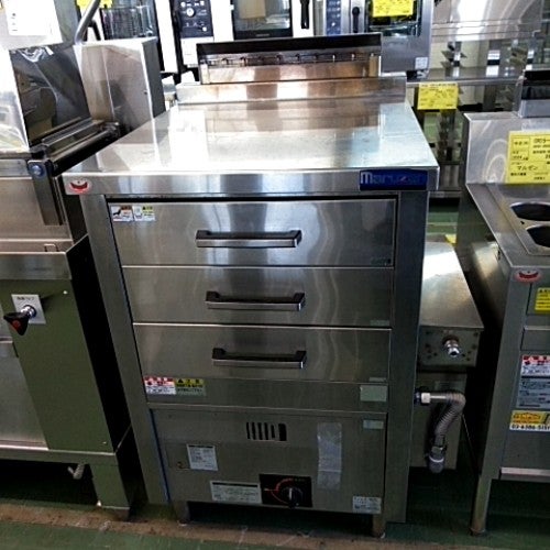 業界最長1年保証】【中古】ガス蒸し器 マルゼン MUS-055D 幅750×奥行