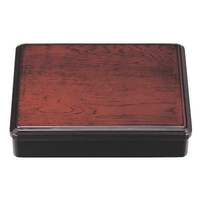 弁当箱 9寸長手弁当ケヤキ木目(仕切付)