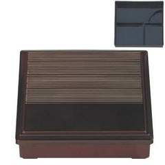 弁当箱 7寸角千筋弁当溜(固定仕切)