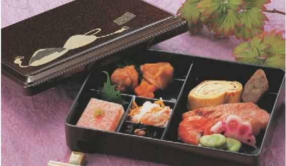 弁当箱 8寸給食弁当梨地はまぐり(固定仕切)