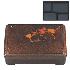 弁当箱  唐草給食弁当パールツタ(固定仕切)  幅228 奥行172 高さ57