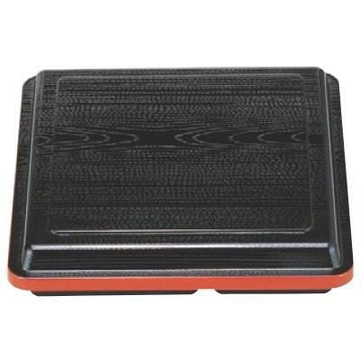 弁当箱 赤坂弁当黒新木目渕朱内朱