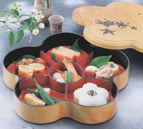 弁当箱 光梅弁当花梨春秋内黒塗(仕切別)